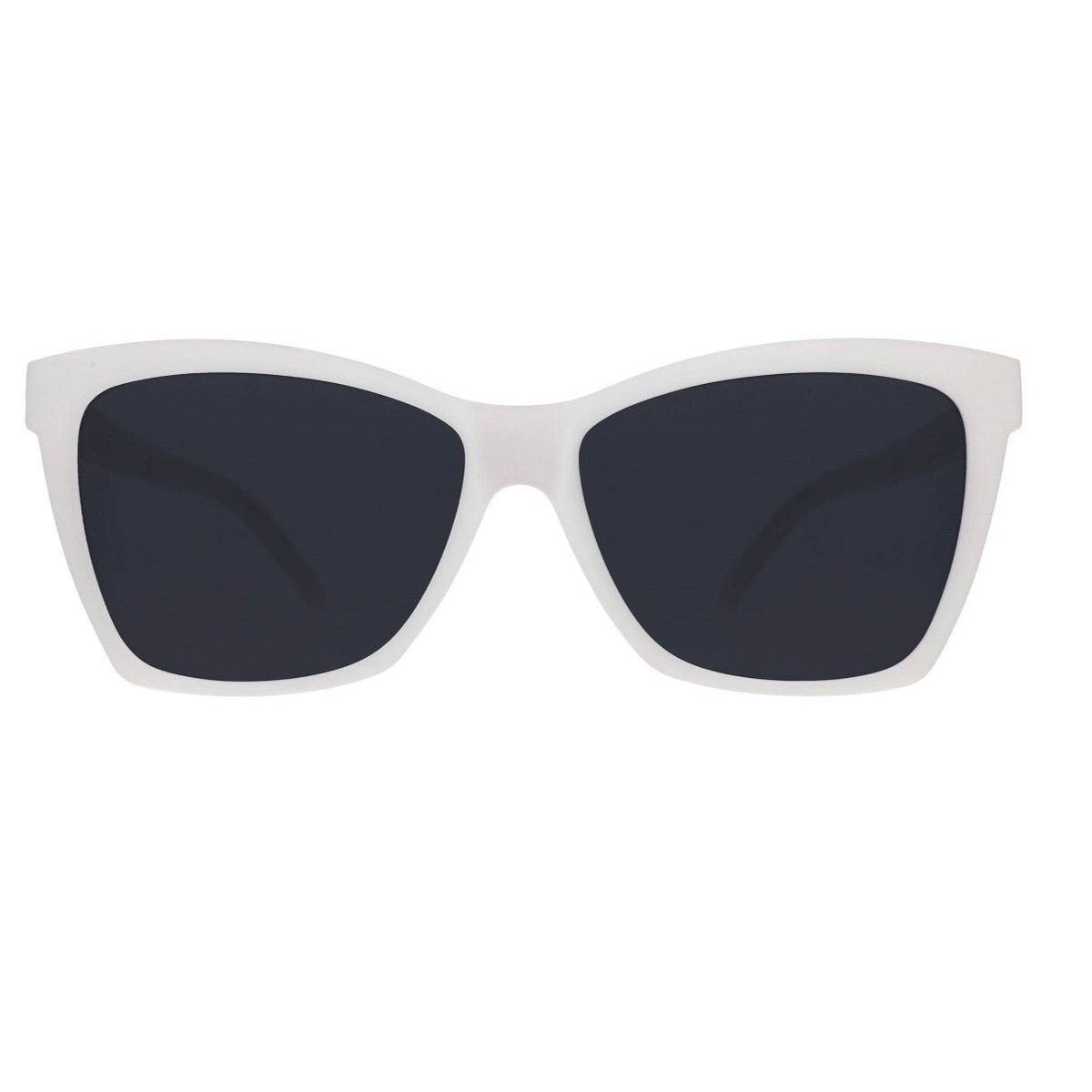 goodr Adult Pop G The Mod One Out Plastic Rectangle Sunglasses - White