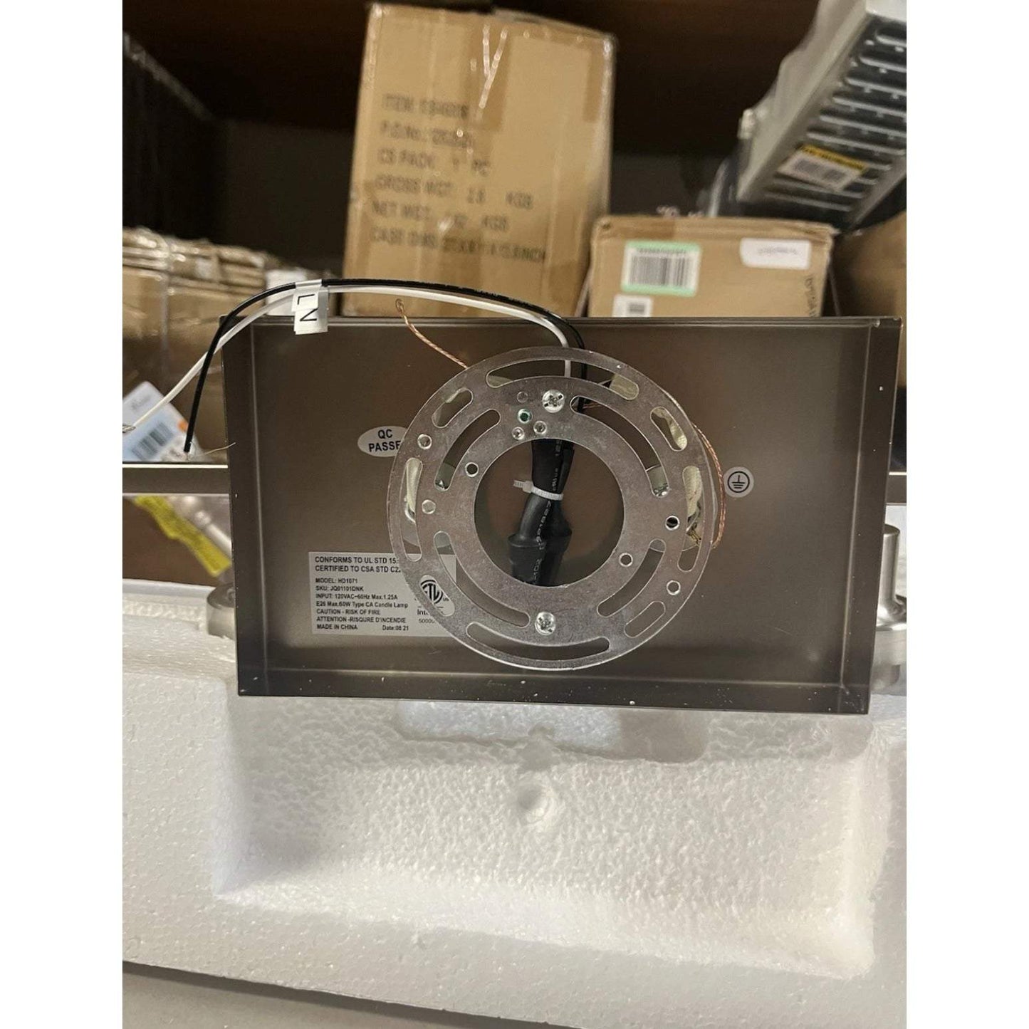 YANSUN 32 in. 4-Light Brushed Nickel Industrial Bathroom Vanity Light with Clear Glass Shades, Wall Mount Over Mirror Light