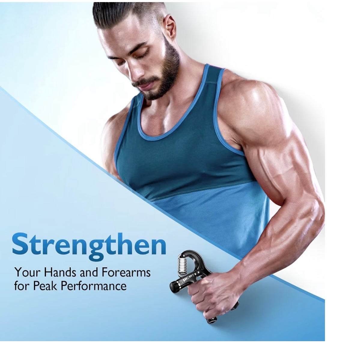 FitBeast Grip Strengthener Forearm Strengthener, Adjustable Hand Grip
