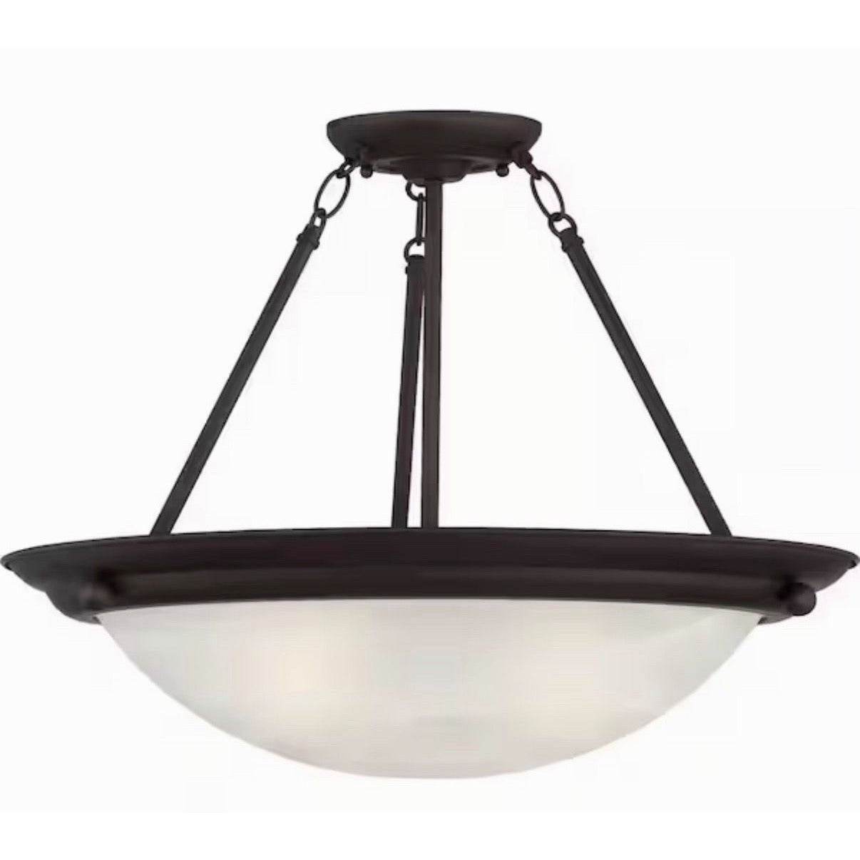 Volume V6972-79 Lunar 2-Light Pendant/Semi-Flush Ceiling, Antique Bronze