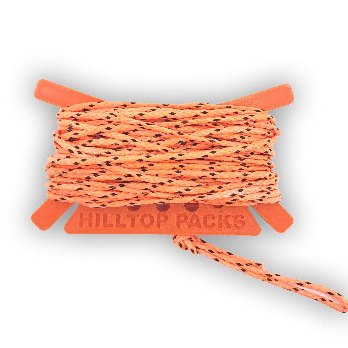 Orange cord winder with braided line for food bag kits by Hilltop Packs