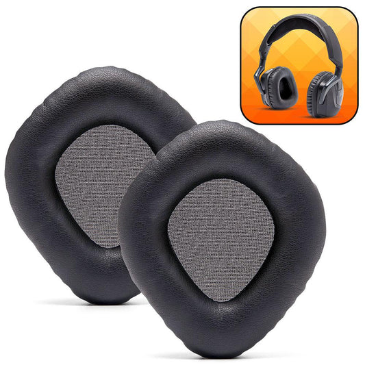 Corsair Void Pro replacement earpads made of thick PU leather with memory foam for enhanced comfort and sound isolation.
