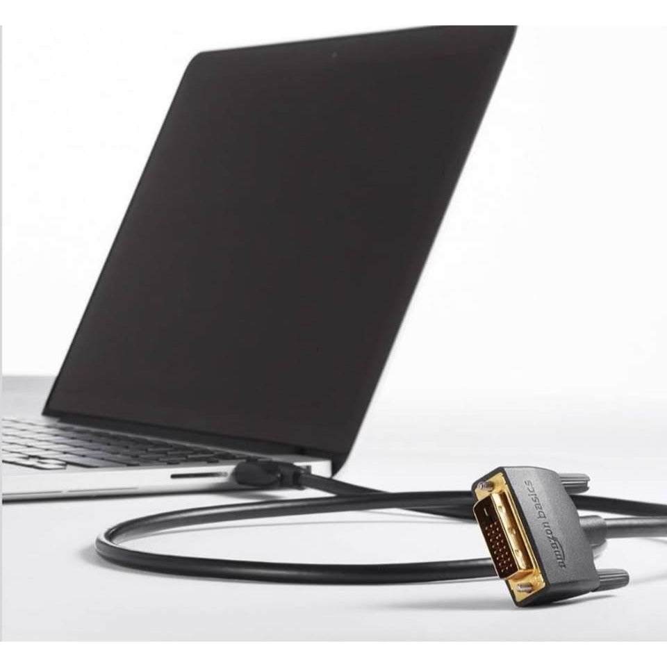 Amazon Basics HDMI to DVI Adapter Cable, Bi-Directional 1080P, Gold-Plated Connectors, 3 ft/0.9 m, B