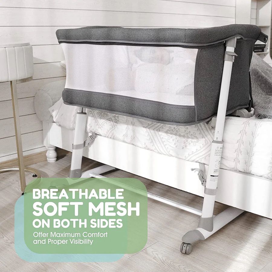 Daming bedside bassinet with wheels - Selzalot