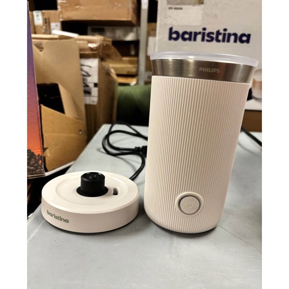 USED Philips Baristina Espresso Machine+Milk Frother Bundle. Real espresso. Compact coffee machine,