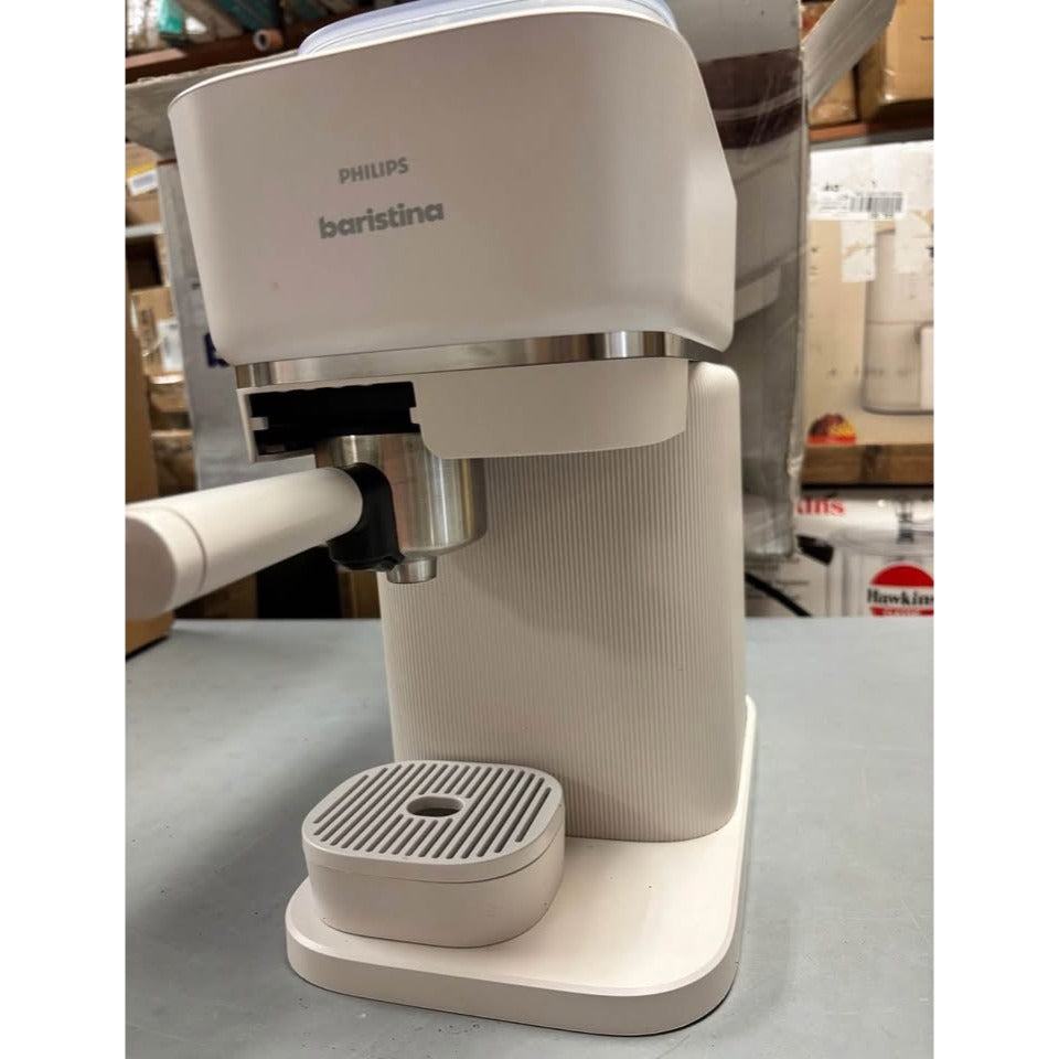 USED Philips Baristina Espresso Machine+Milk Frother Bundle. Real espresso. Compact coffee machine,