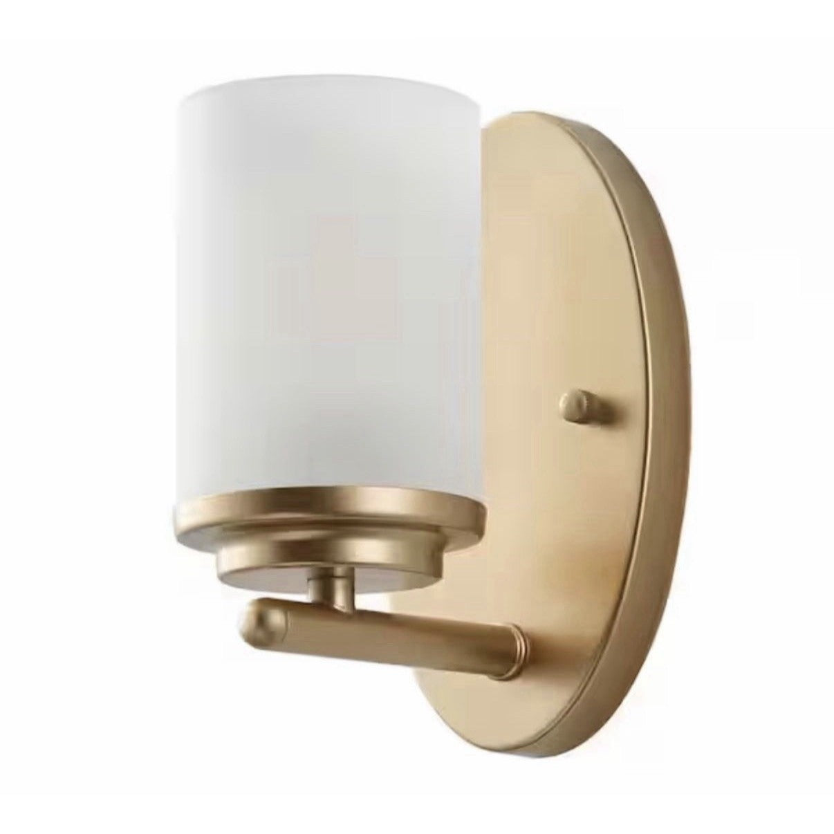 aiwen Modern 4.33" gold wall sconce with frosted glass shade contemporary wall light fixture