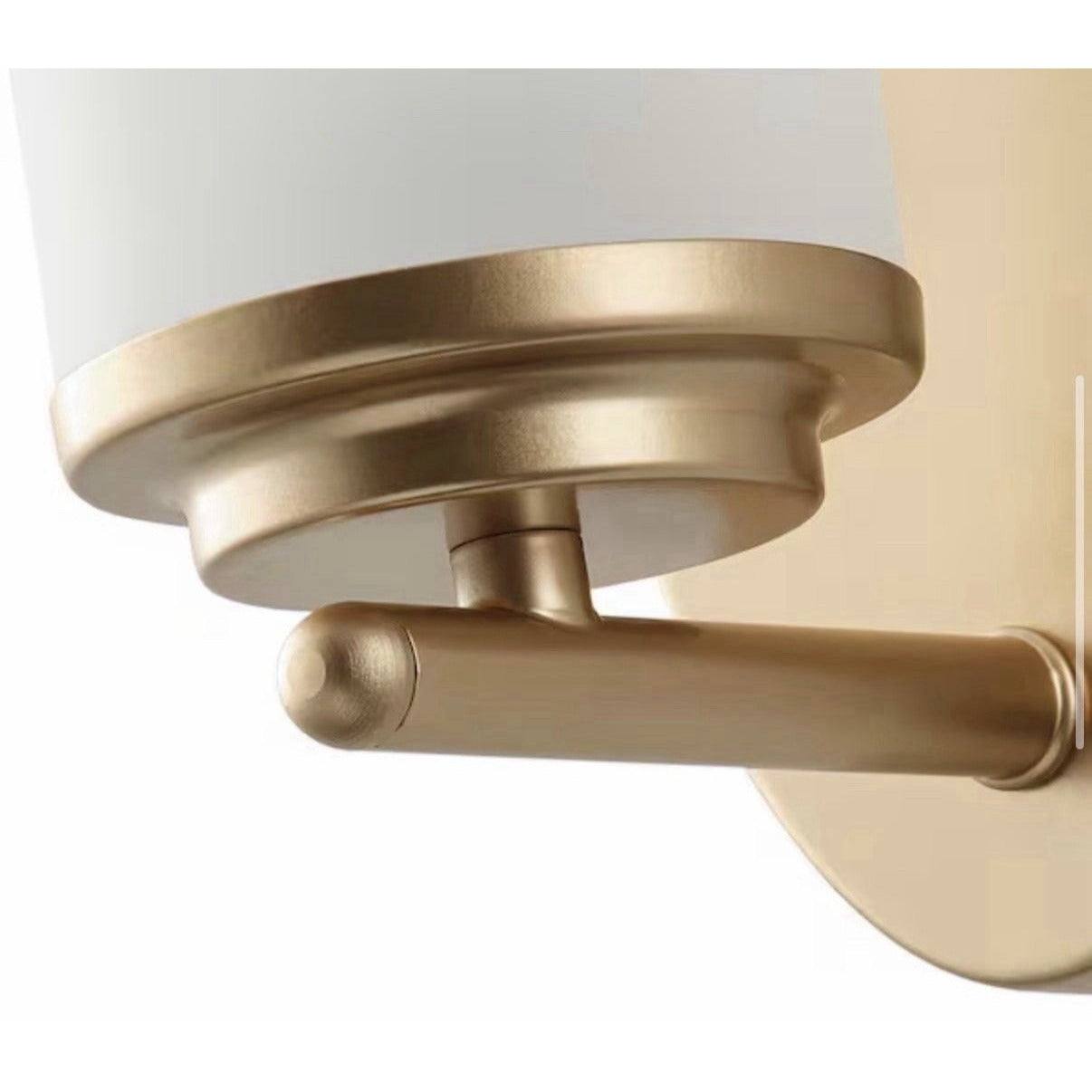 aiwen Modern 4.33" Gold Wall Sconce Contemporary Wall Light Fixture w/ Frosted