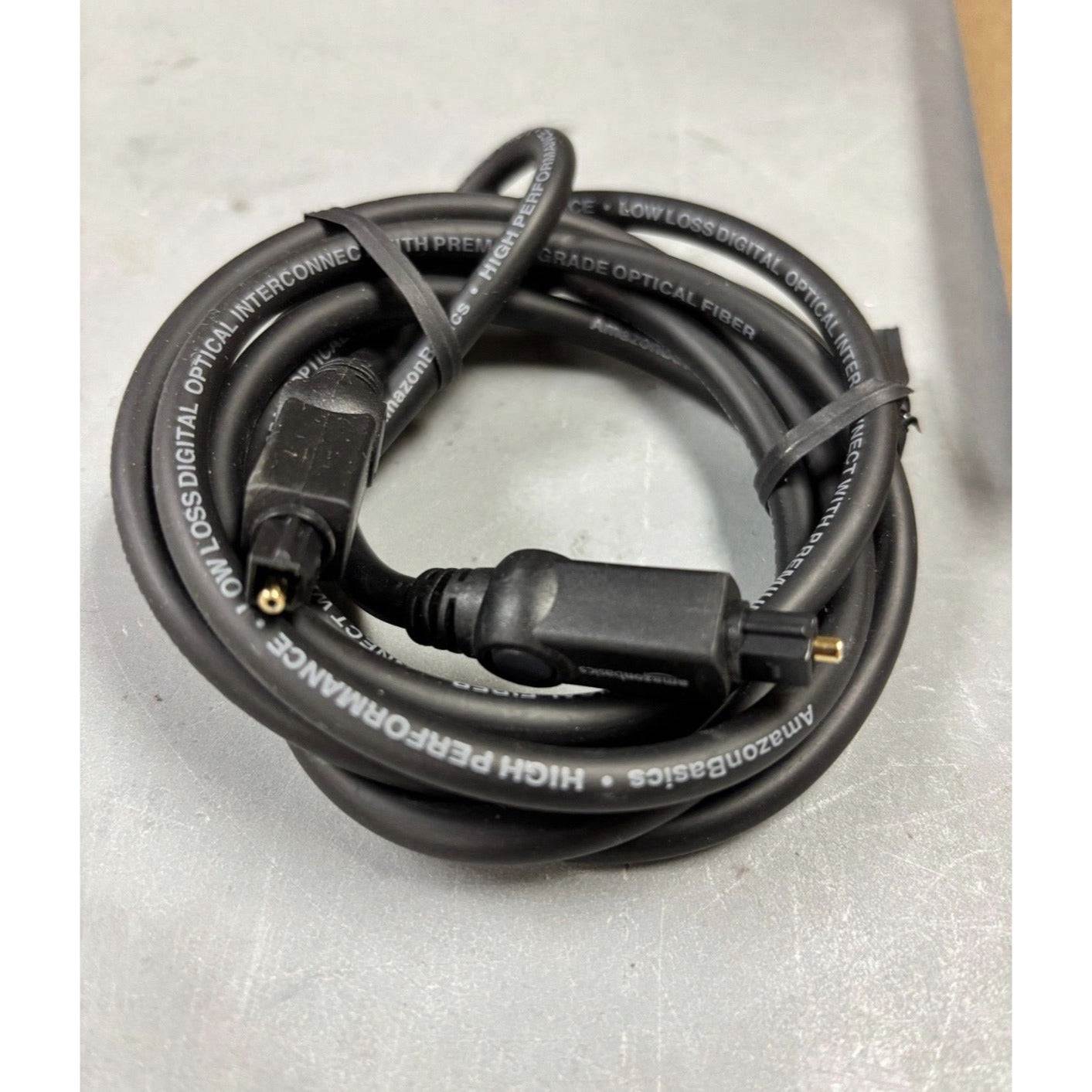 Digital Optical Audio Toslink Cable for Sound Bar, TV - 9.8 Feet 3 Meters