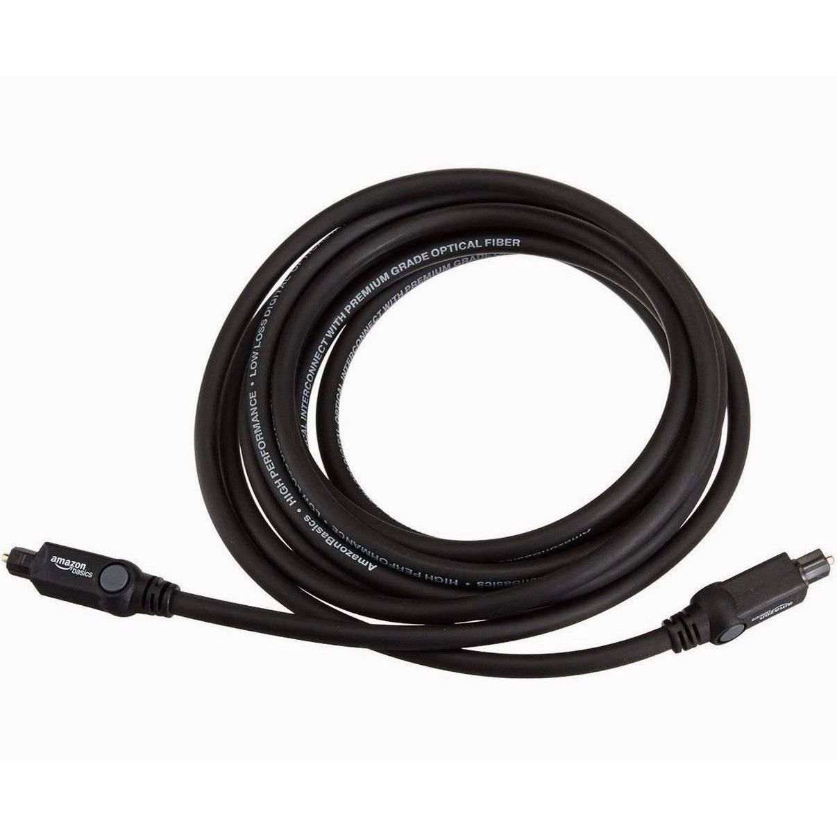 Digital Optical Audio Toslink Cable for Sound Bar, TV - 9.8 Feet 3 Meters