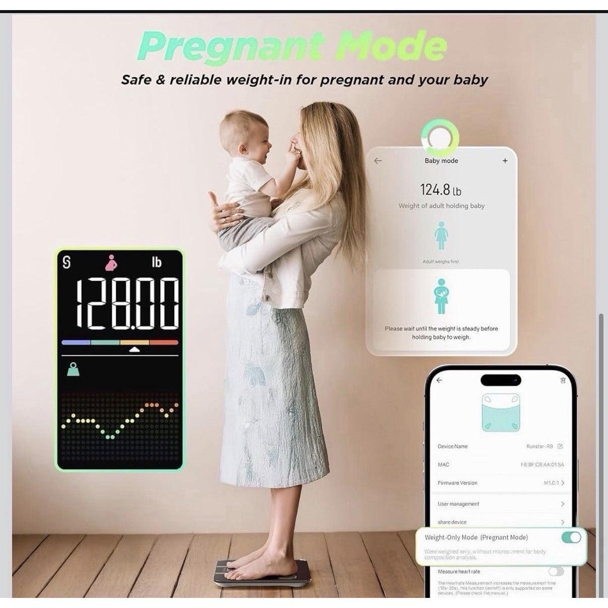 Body Weight Scale - Smart Scale with 8-in-1 VA Display - High Precision