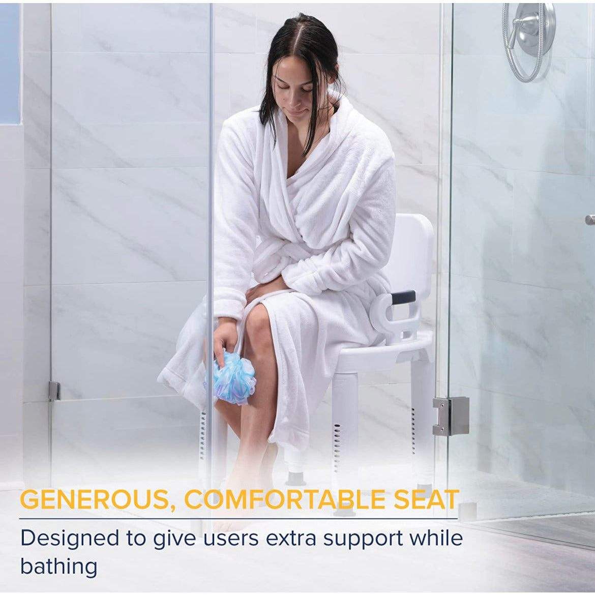 Drive Medical RTL 12505 Handicap Bathroom Bench - Selzalot