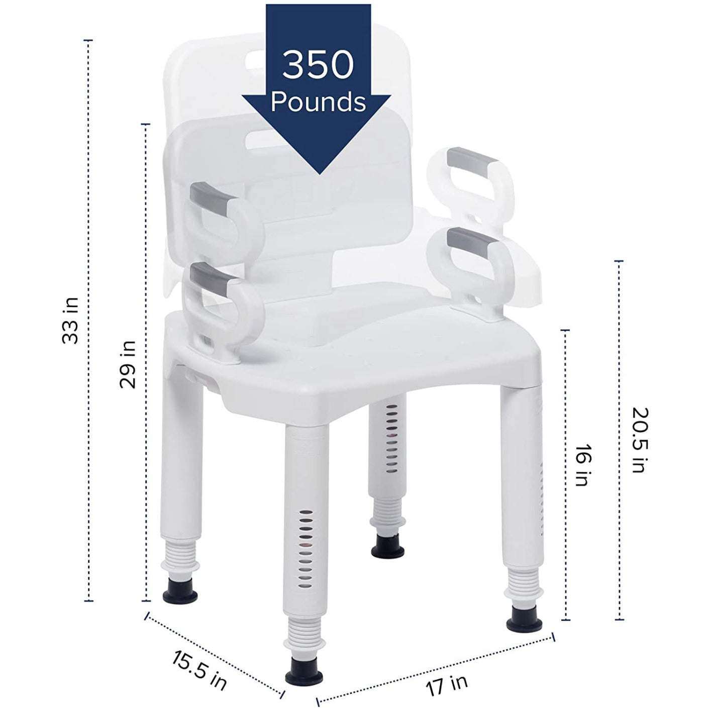 Drive Medical RTL 12505 Handicap Bathroom Bench - Selzalot
