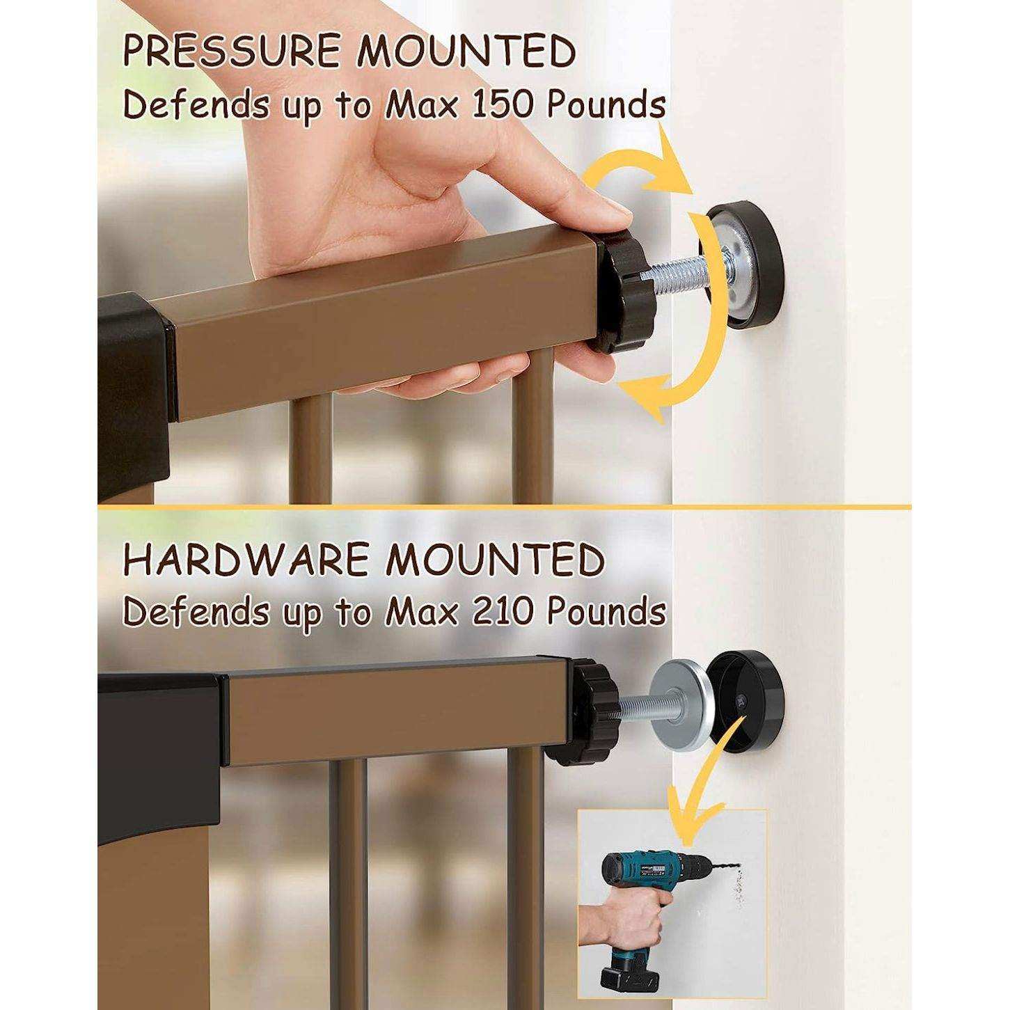 Mom's Choice Awards Winner-Cumbor 29.7-46" Auto Close Baby Gate for Stairs - Selzalot