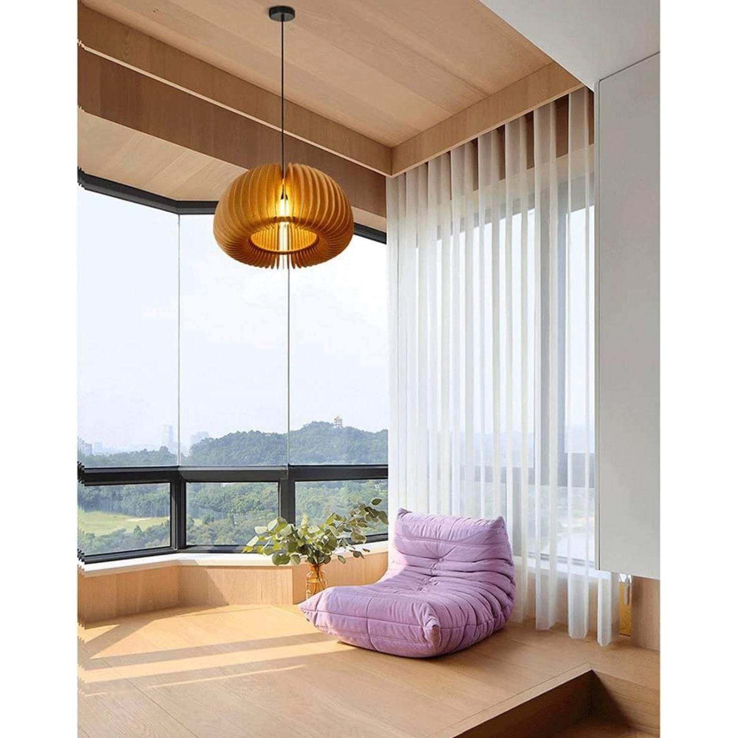Indoor Chandelier Creative Wooden Ceiling Pendant Lamp - Selzalot