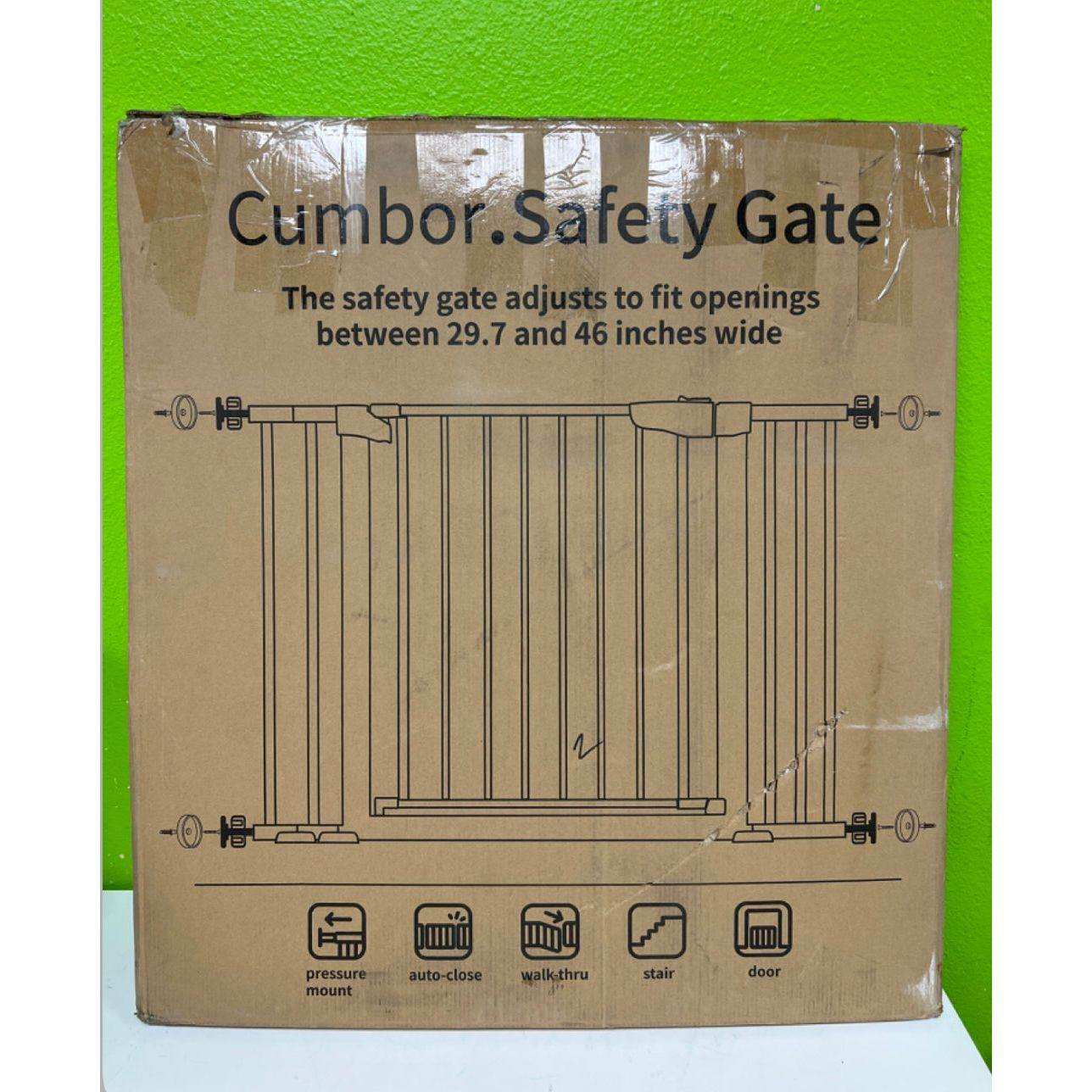 Mom's Choice Awards Winner-Cumbor 29.7-46" Auto Close Baby Gate for Stairs - Selzalot