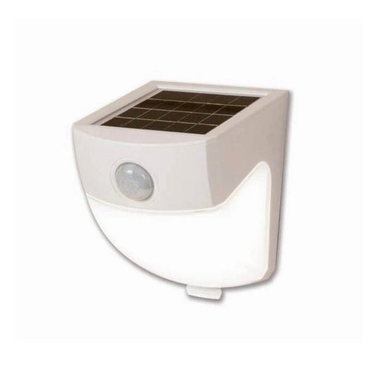 Halo120-Degree white solar motion activated outdoor sensor light with 300 lumens and quick-release bracket