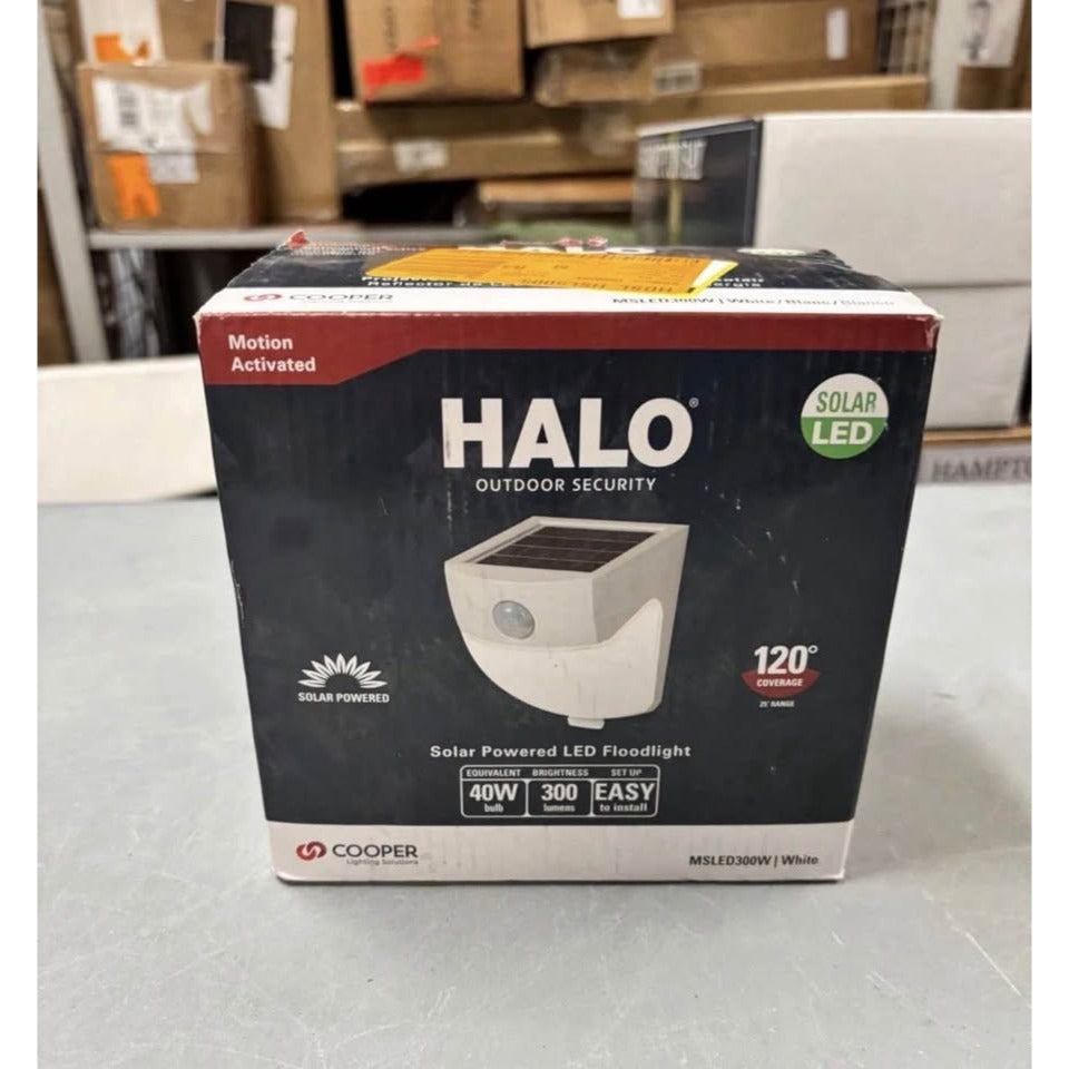 Halo120-Degree White Motion Activated Sensor Outdoor Solar