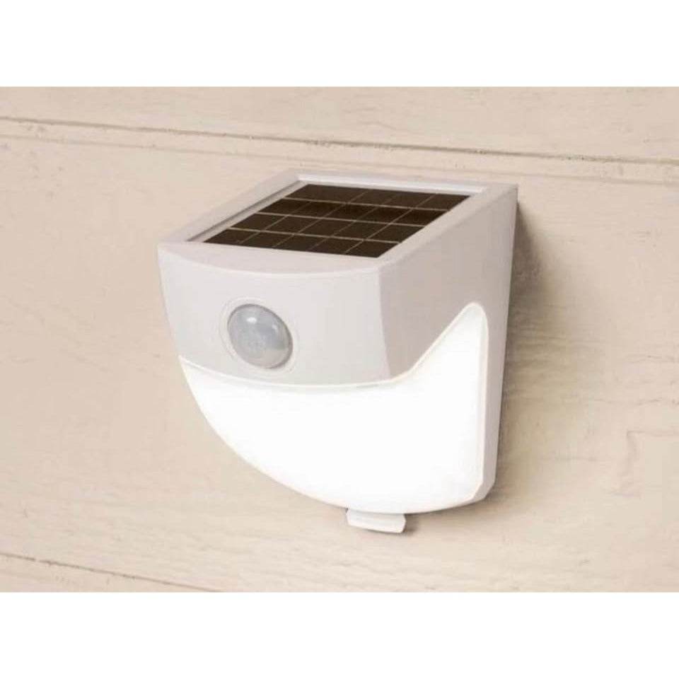 Halo120-Degree White Motion Activated Sensor Outdoor Solar