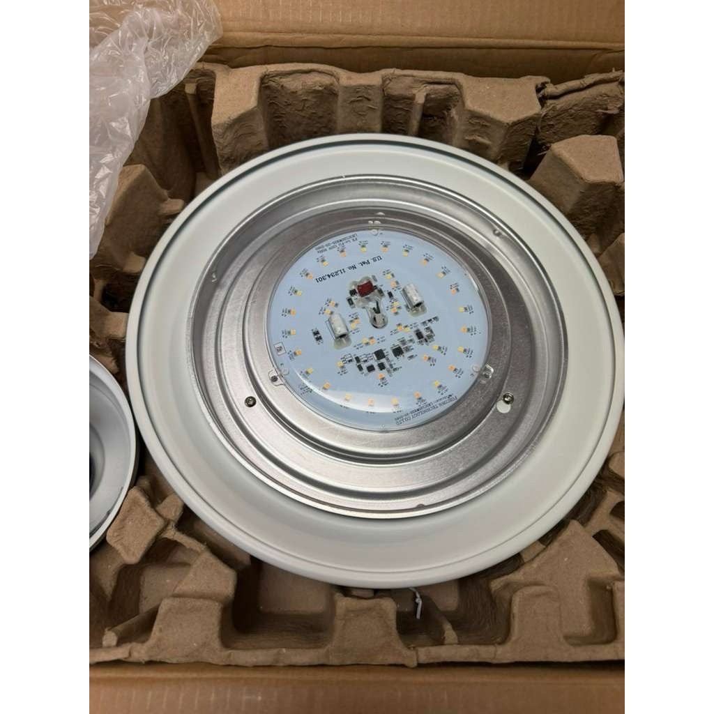 Hampton Bay Belvoy 70 in. Indoor Matte White Ceiling Fan Adjustable White LED