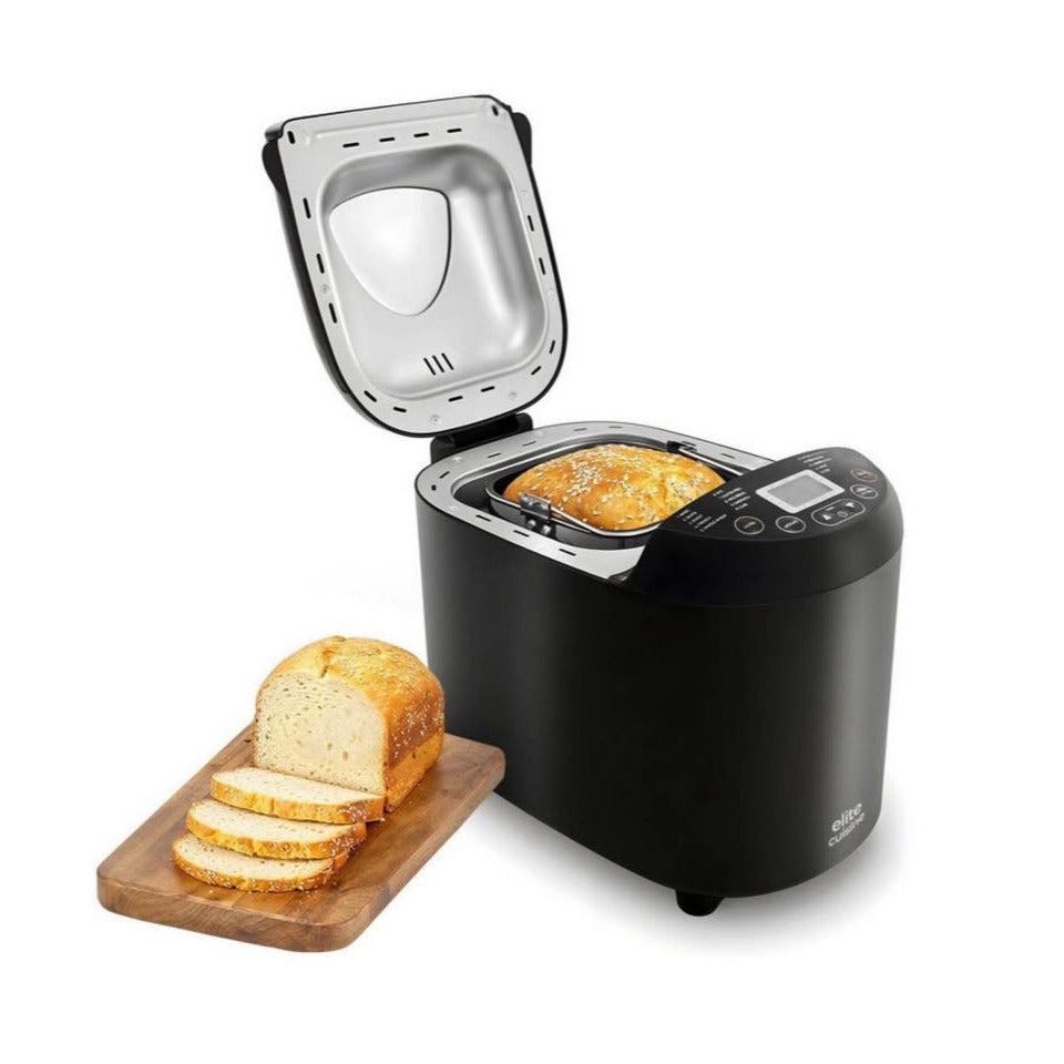 Elite Cuisine Bread Machine programmable 2lb with 19 settings and large LCD display