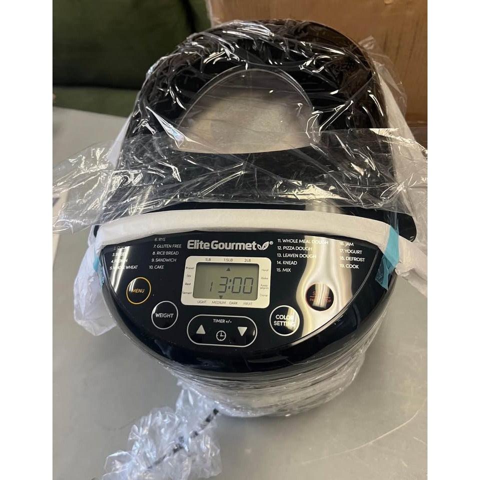 Elite Cuisine Programmable Bread Machine with 19
