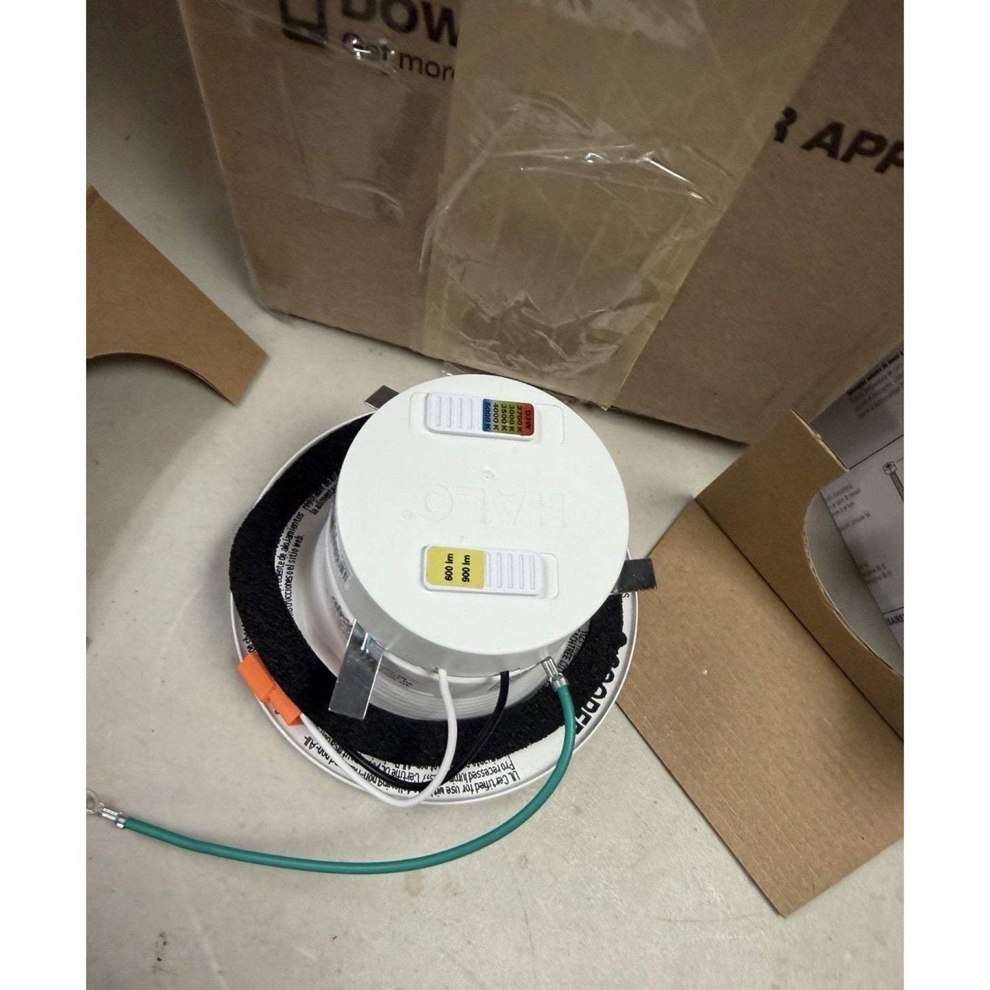 Halo RL 4 In. Canless Recessed LED Downlight, 600/900Lm, 5CCT RL4LS9FSD2W1EWH