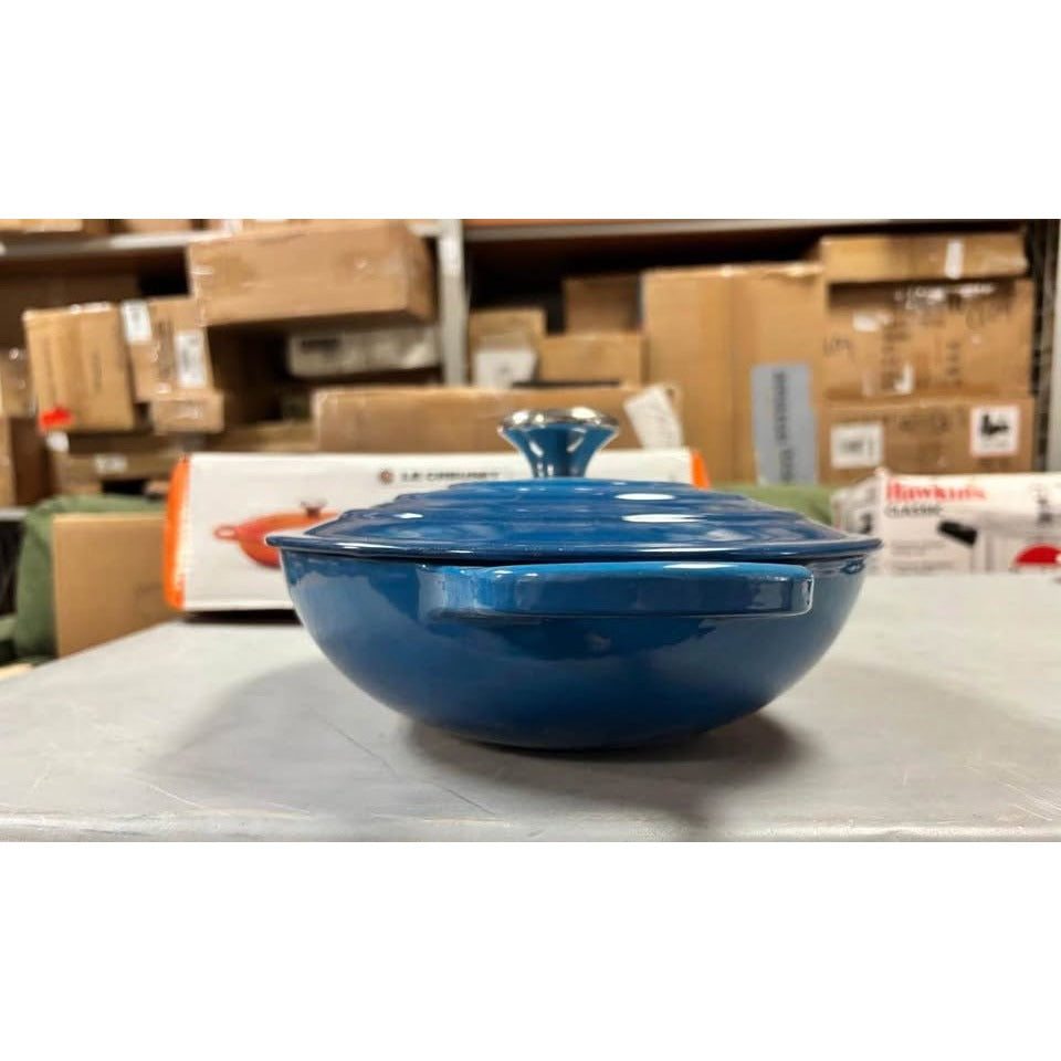 Le Creuset Enameled Cast Iron Signature Oval Casserole with Lid, 3.75 Quart, Marseille
