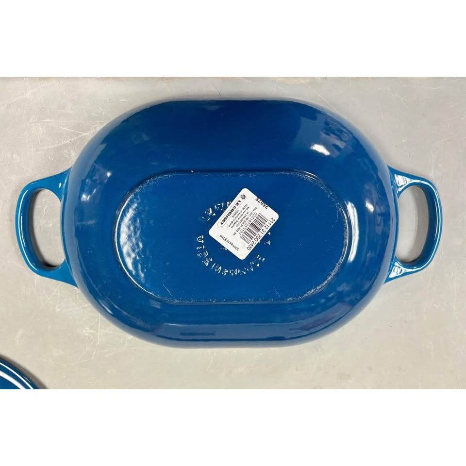 Le Creuset Enameled Cast Iron Signature Oval Casserole with Lid, 3.75 Quart, Marseille