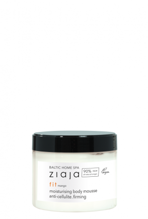 Baltic Home Spa fit mango moisturizing body mousse jar for anti-cellulite and firming skin care