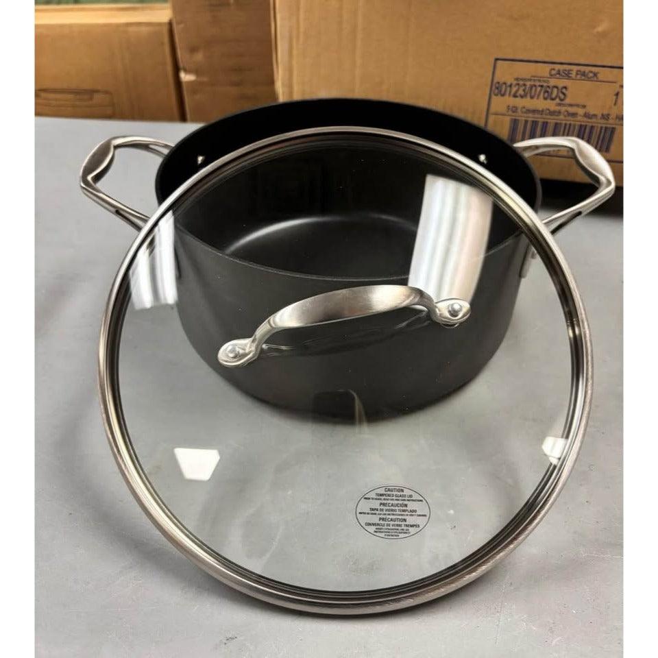 Gourmet 5 Quart Hard Anodized Aluminum Nonstick Dutch Oven