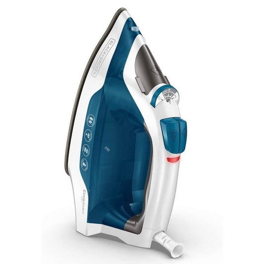 BLACK+DECKER Easy Steam Compact Iron with TrueGlide Non-Stick Soleplate and Smart Steam Technology