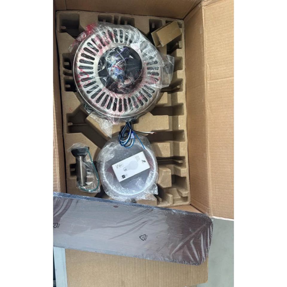 Hampton bay Trice 52 in LED Brushed Nickel Ceiling Fan