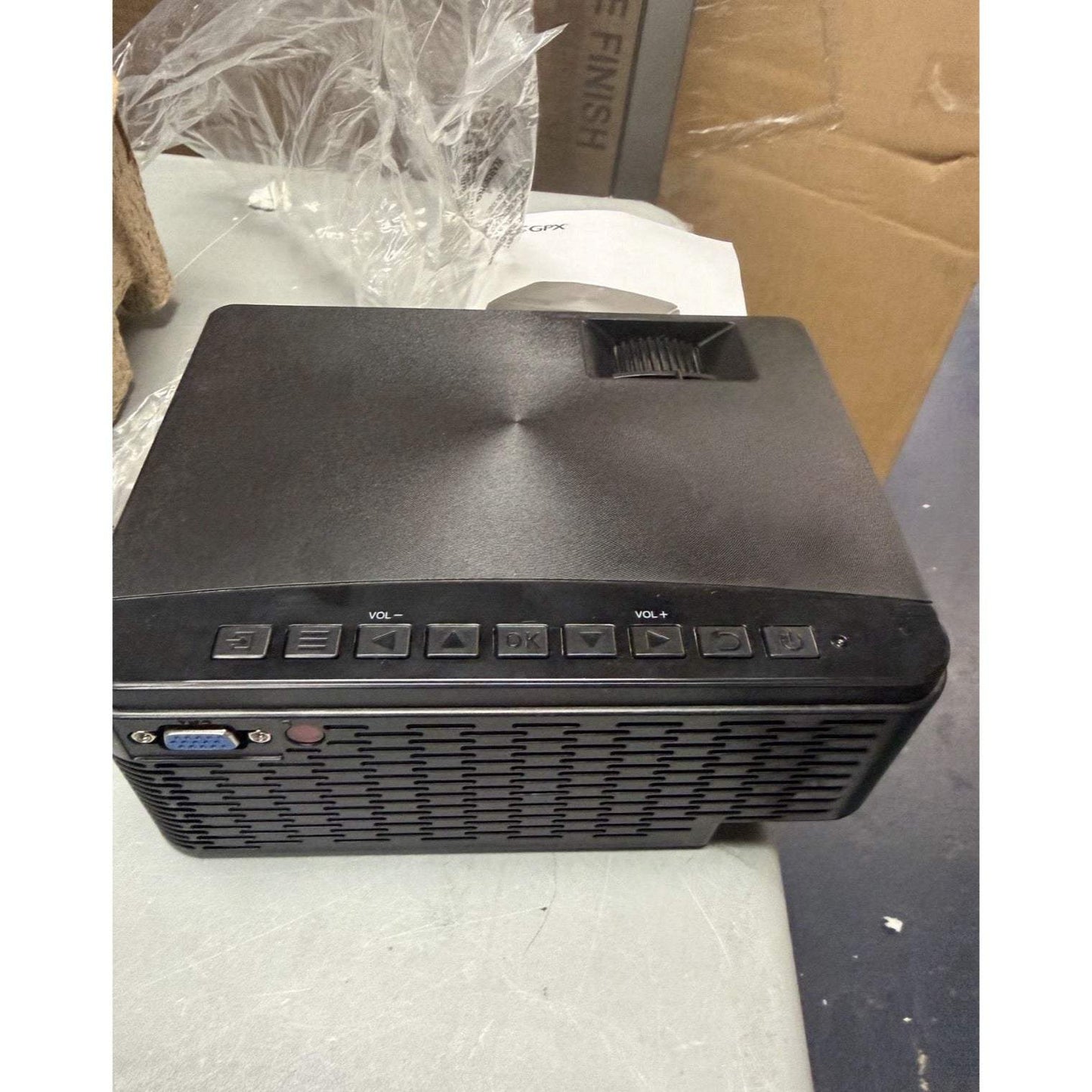 GPX 800 x 480 Mini Projector Bluetooth with 120 in. Projection Screen Included