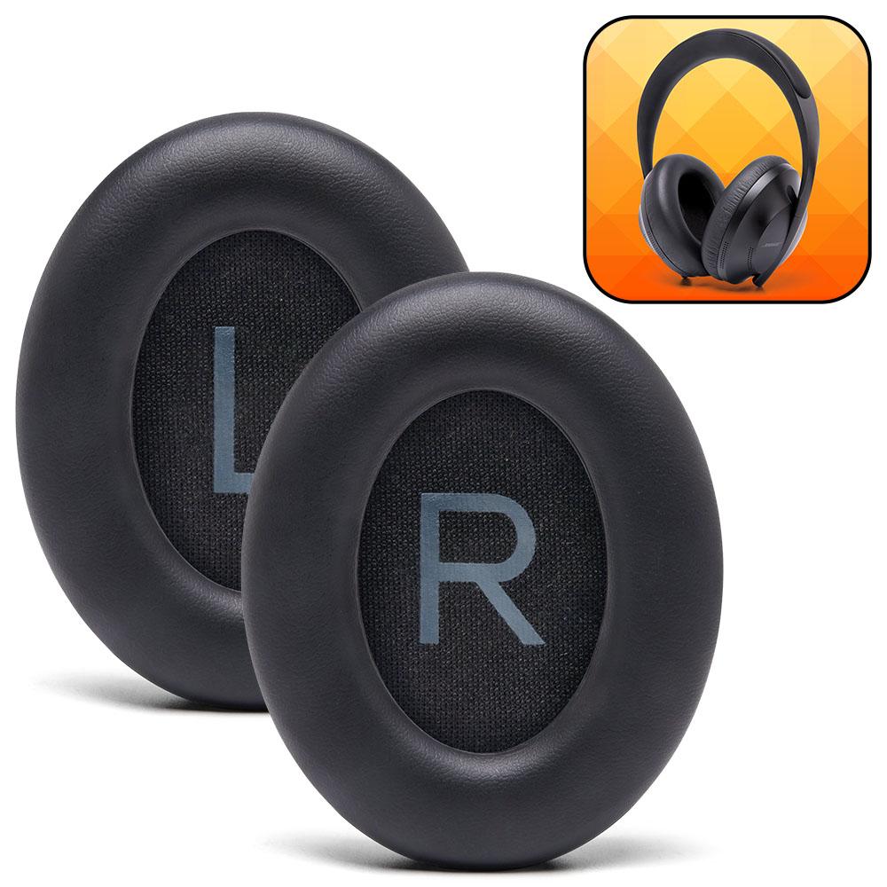 Black Bose NC 700 Replacement Earpads with memory foam and PU leather for Noise Cancelling 700 headphones