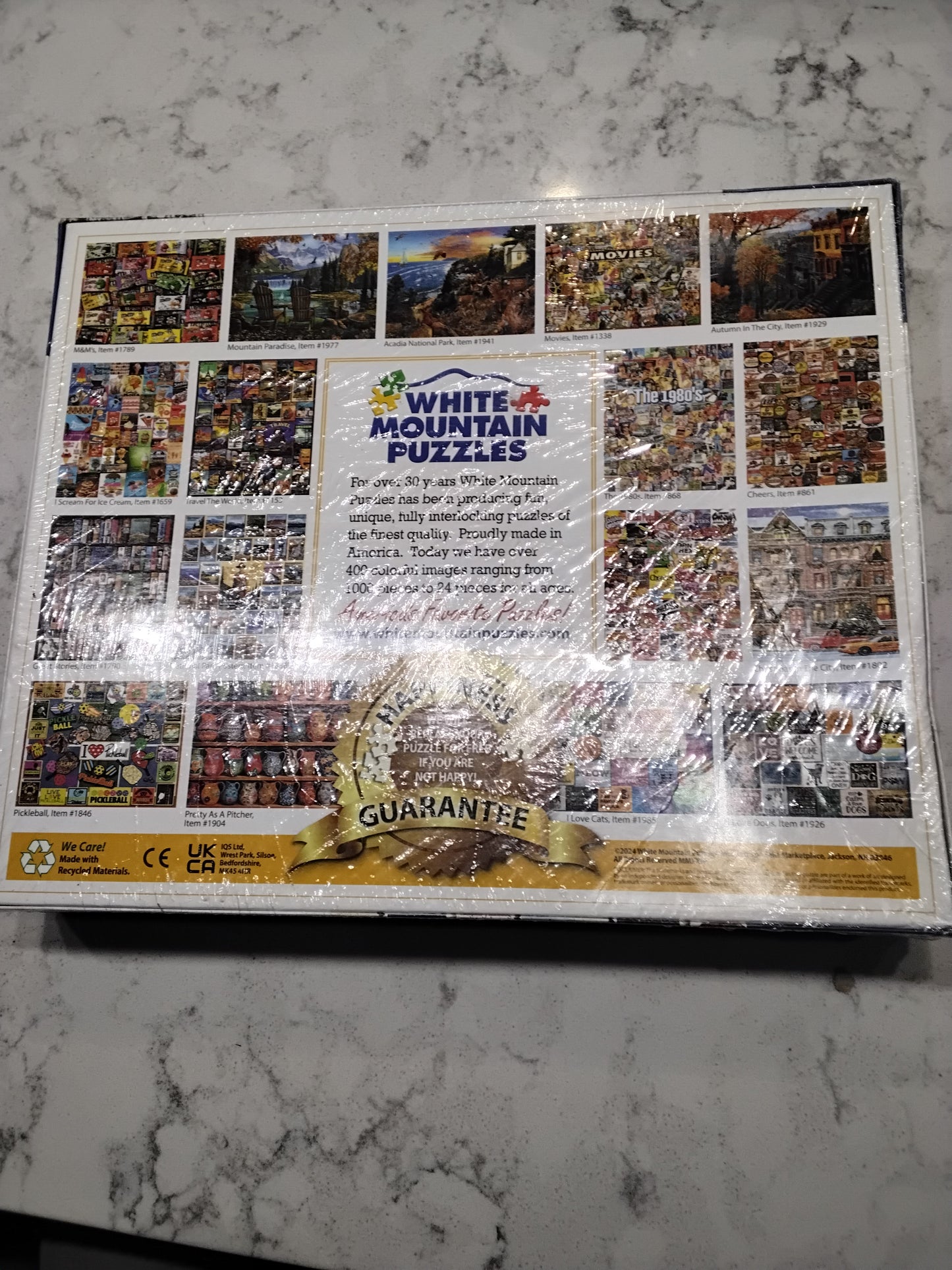 BRAND NEW SEALED White Mountain Christmas Puzzles 1000 Pieces Winter Theme Jigsaw Puzzle for Adults and Family - Christmas Stamps