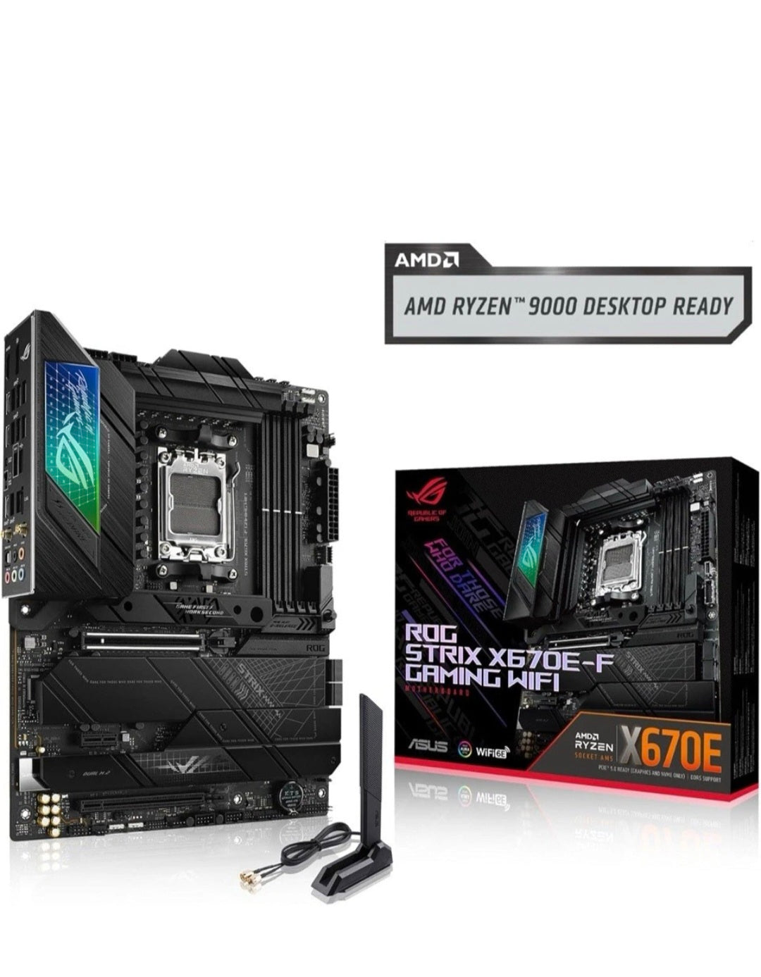 ASUS ROG STRIX X670E-F GAMING WIFI AMD X670 Socket AM5 ATX