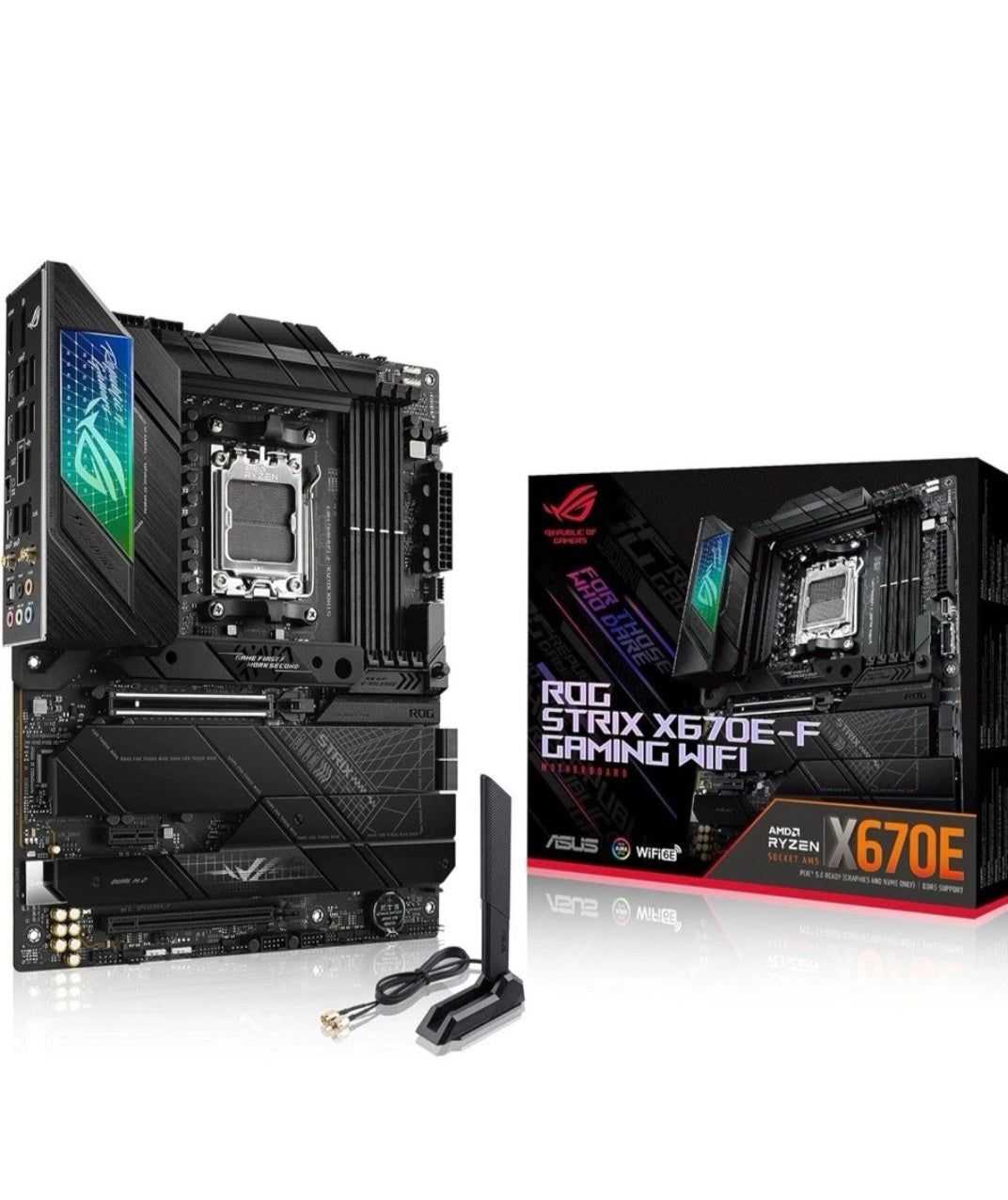 ASUS ROG STRIX X670E-F GAMING WIFI AMD X670 Socket AM5 ATX