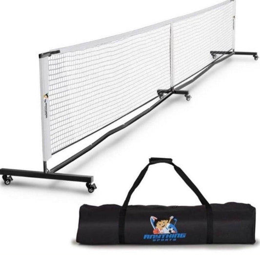 ANYTHING SPORTS Deluxe Heavy Duty Pickleball Net with Wheels 2.0