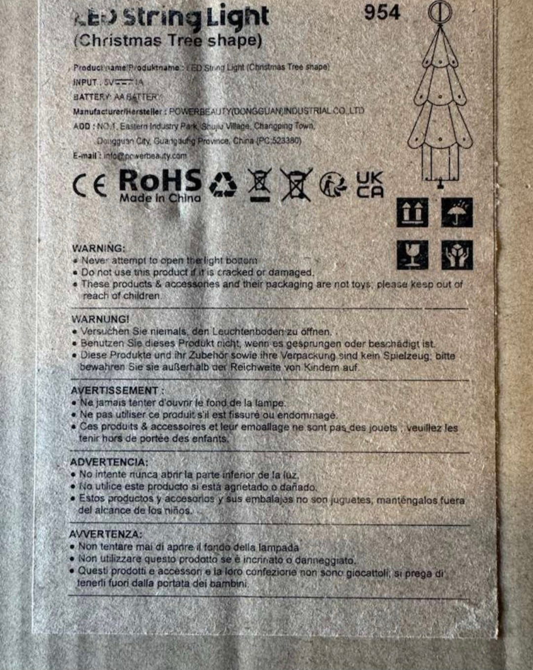 POWERBEAUTY Prismatic Small LED Lighted Christmas Tree
Decor, Twinkling Christmas Tree 8 Lighting Modes, for Indoor Table New Year Christmas Decorations