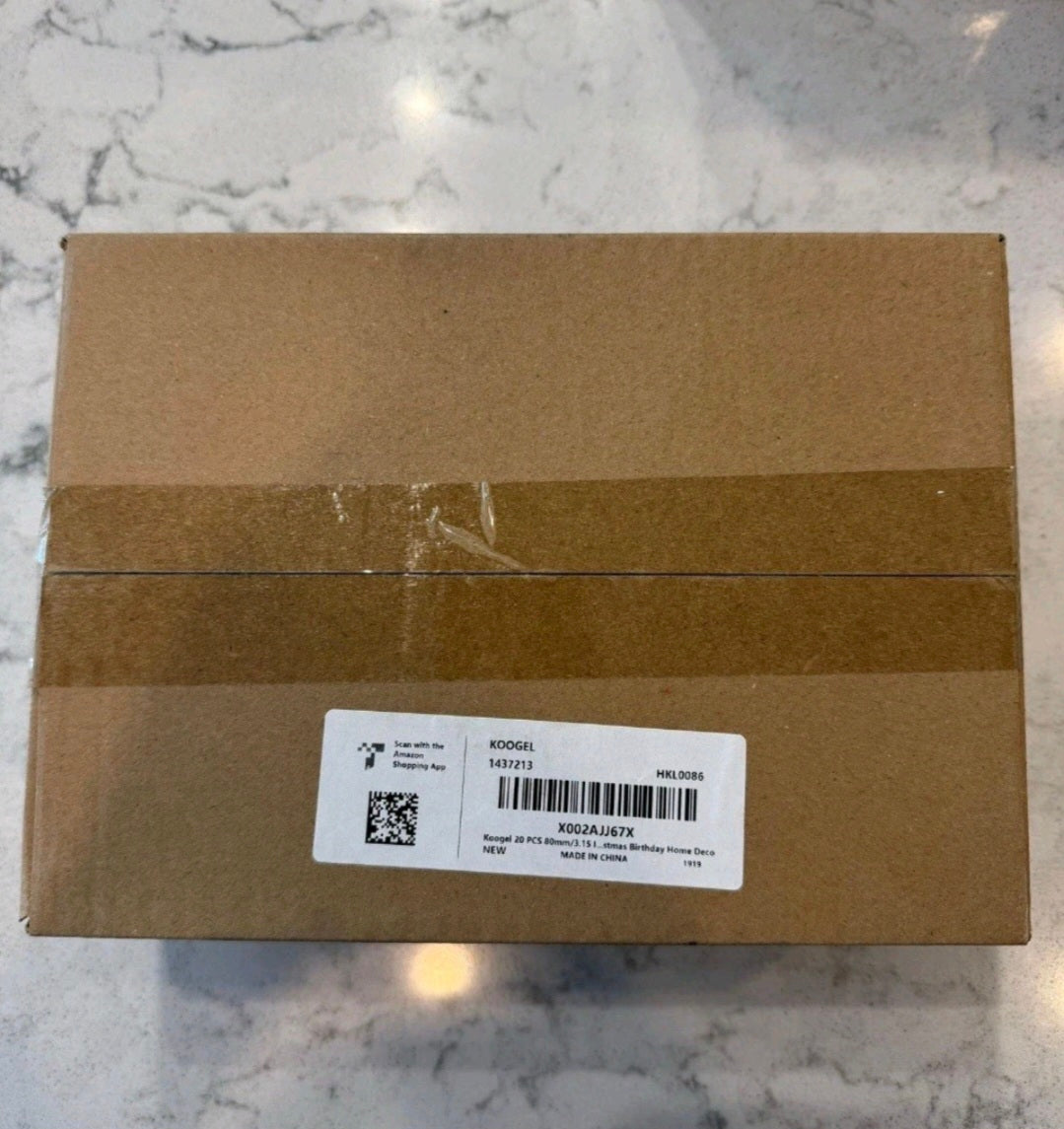 20 PCS Clear Plastic Fillable Balls Ornaments, 3.15 Inch Christmas