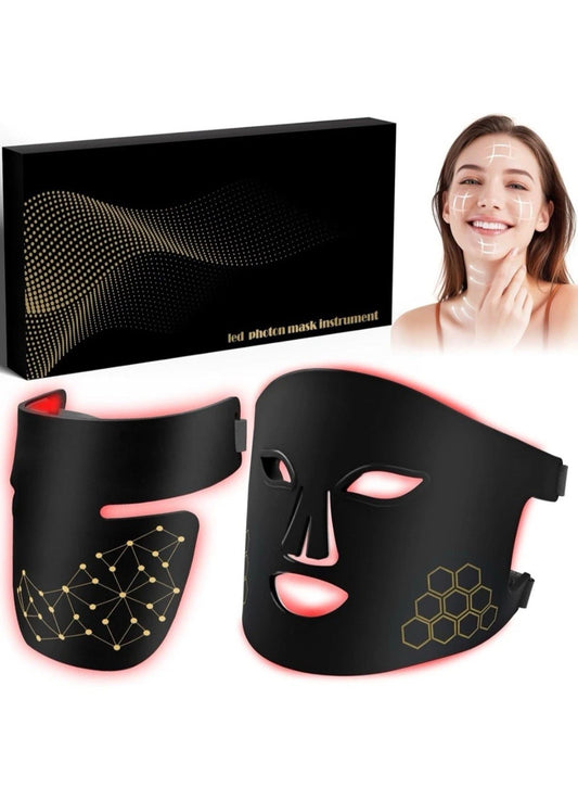 YOEYOU Red Light Therapy for Face and Neck, Infrared LED Mask