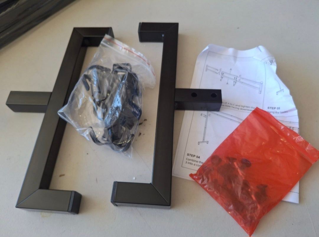 Asxevn Christmas Stocking Holder Stand with 4 Stockings, Metal freestanding Christmas Stocking Hanger with 8 Hooks, Christmas Decorative Gift, Black