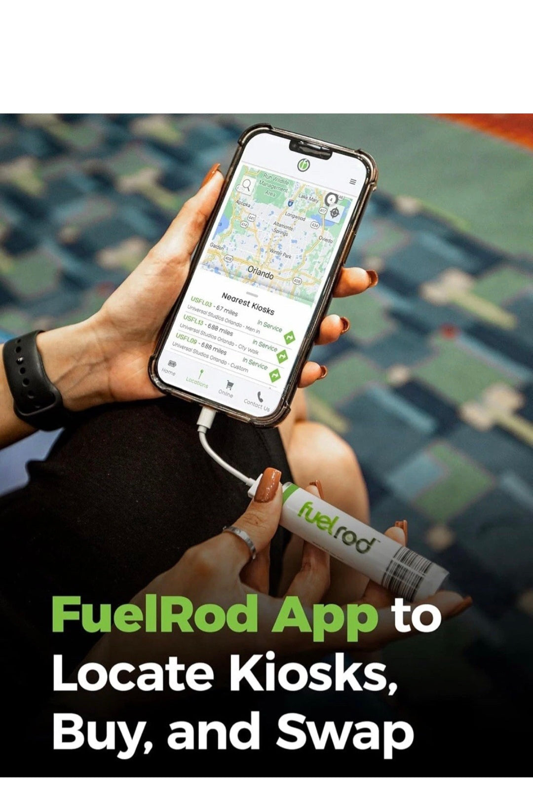 FuelRod USB-C Portable Charger Kit - Pack of 2 - Includes All Cables