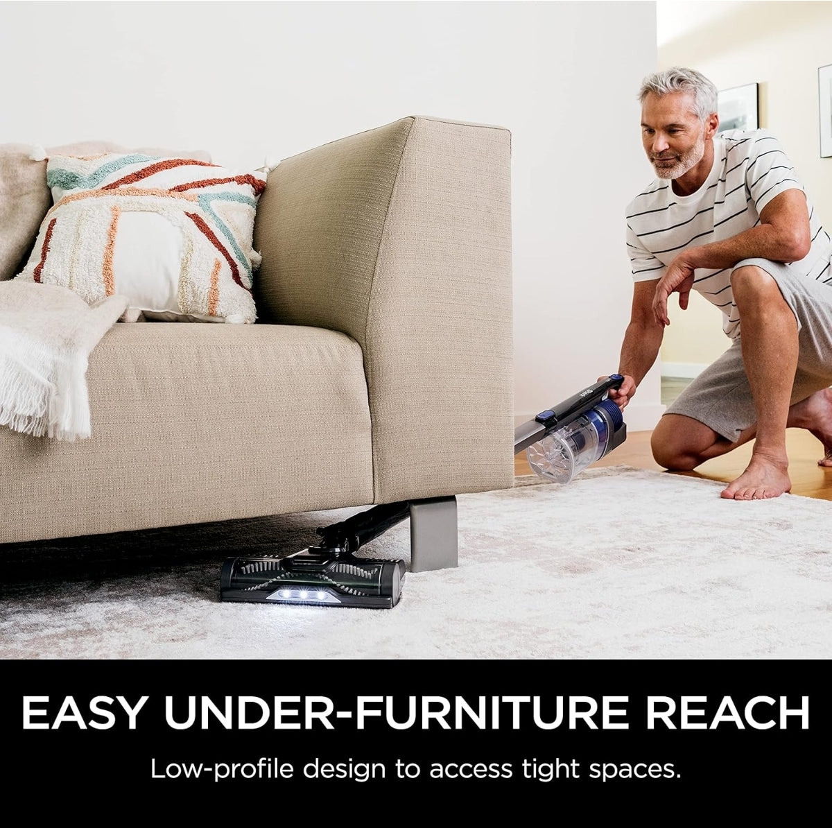 Used Like New  Shark Pet Cordless Stick Vacuum with XL Dust Cup, LED Headlights, Removable Handheld Vac, Crevice Tool, Portable Vacuum for Household P