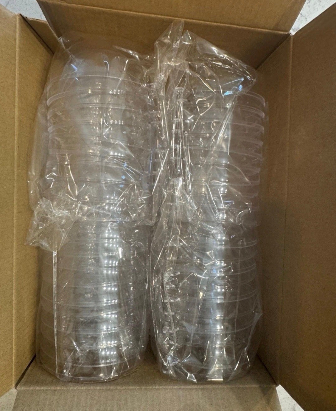 20 PCS Clear Plastic Fillable Balls Ornaments, 3.15 Inch Christmas