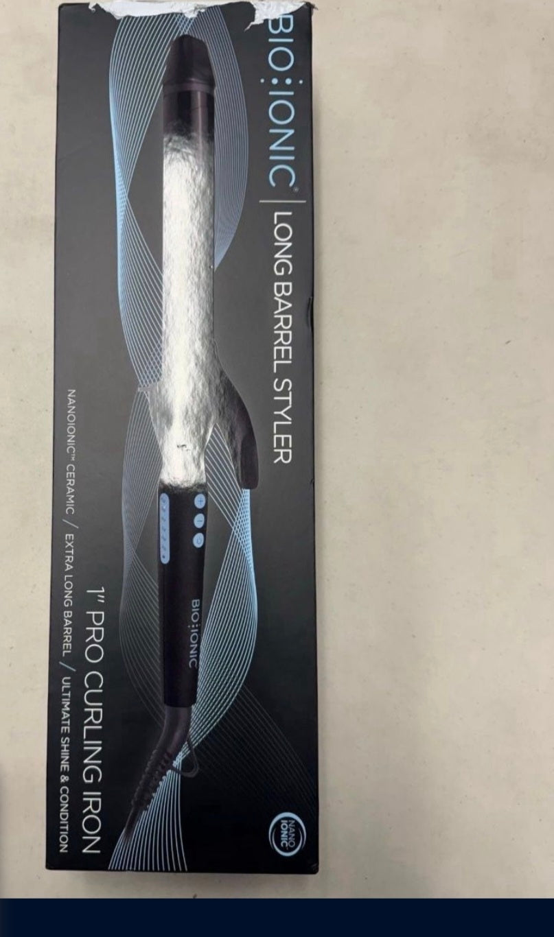 Bio lonic Long Barrel Styler, Curling Iron with Moisture Heat Technology