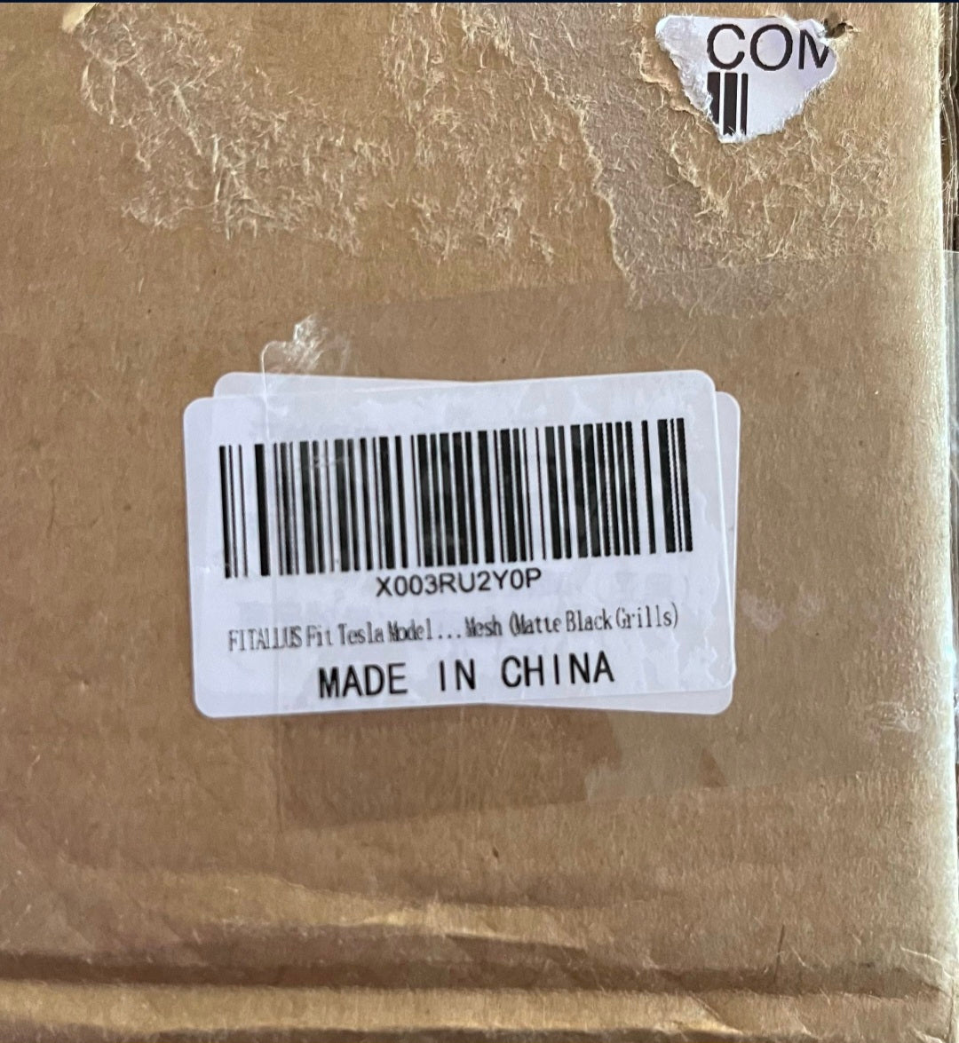 FITALLUS Fit Tesla Model Y Front Grill Mesh Bumper Grille Grid Inserts Air Inlet Vent Grille Cover Tesla Model Y Accessories 2024 2023 2022 2021 2020 with Removable Wire Mesh (Matte Black Grills)