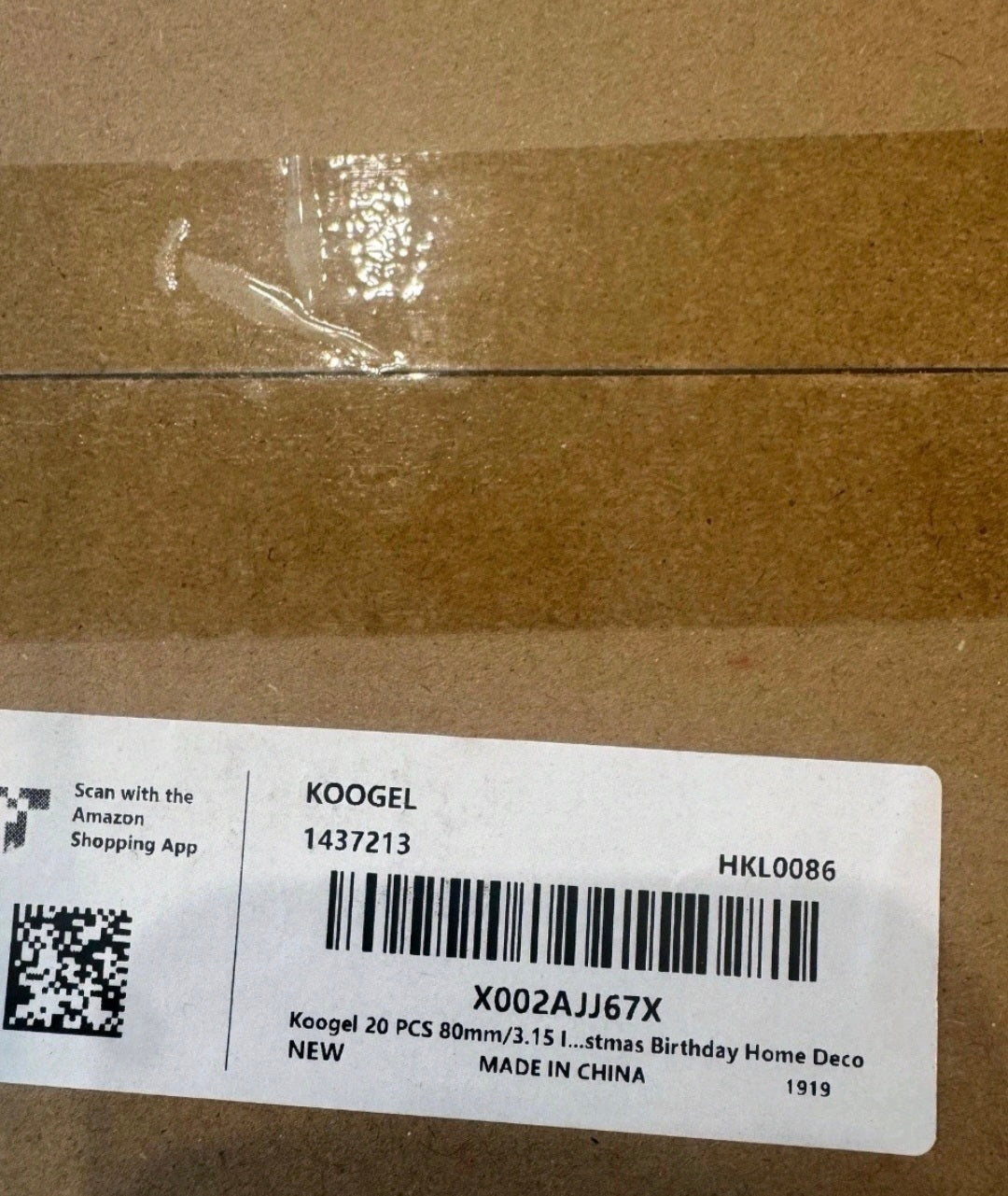 20 PCS Clear Plastic Fillable Balls Ornaments, 3.15 Inch Christmas