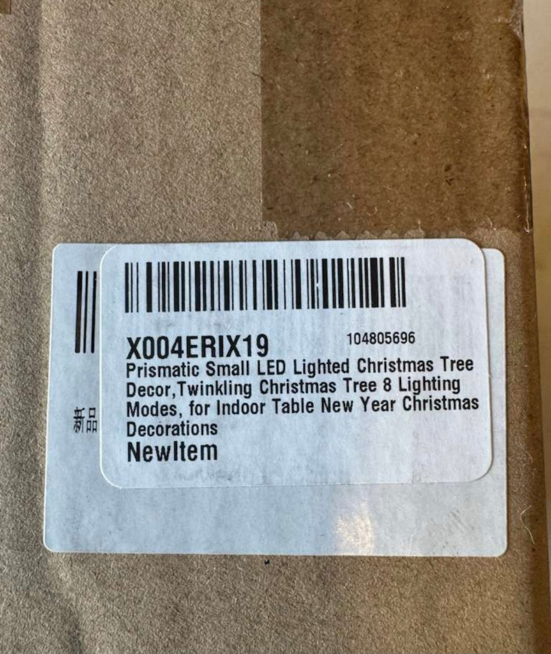 POWERBEAUTY Prismatic Small LED Lighted Christmas Tree
Decor, Twinkling Christmas Tree 8 Lighting Modes, for Indoor Table New Year Christmas Decorations